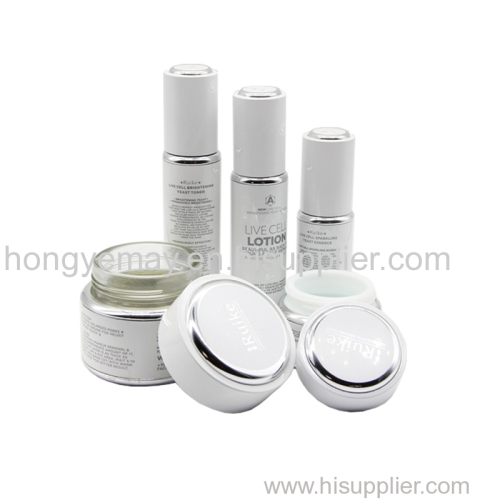 aluminum lotion bottle coametic bottle and jar