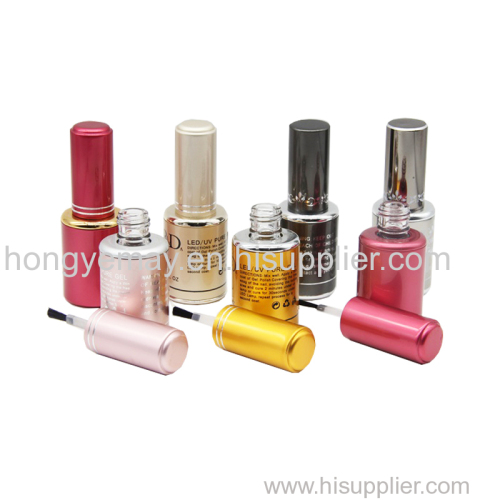 15ml aluminum glass nail polish bottle