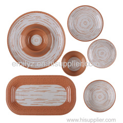 8.5 Inch Terracotta Style Melamine Appetizer Plate