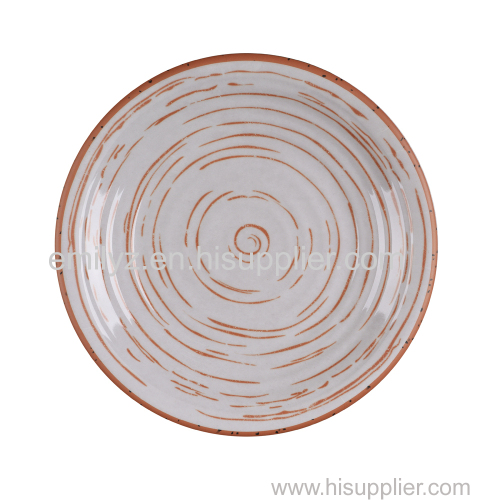 8.5 Inch Terracotta Style Melamine Appetizer Plate