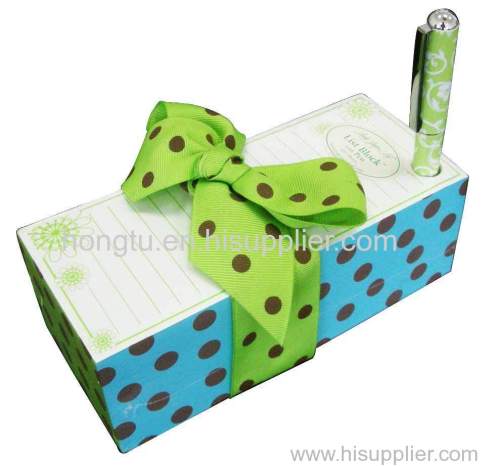colourful printing paper block note pad gift set