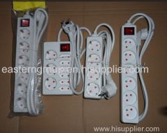 European electrical plugs & sockets 6 Way