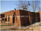 traditional brick structure wood briquette carbonization furnace