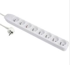 French type power strip 3 way 4 way 2m 3m