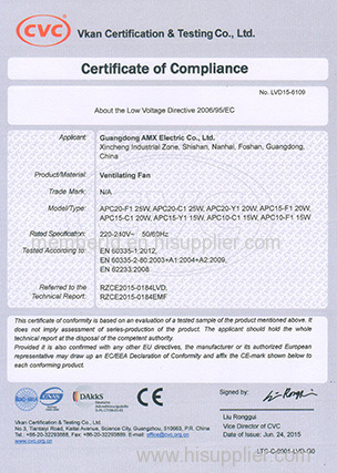 APC 01 Certificate