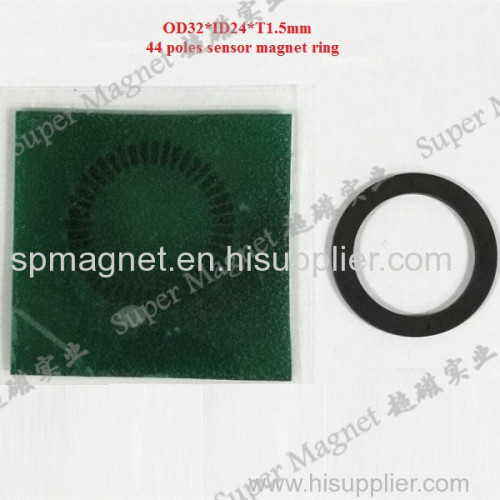 D32*24*1.5mm Sensor Ferrite Multipole Ring Magnet Pole Length 2.0 mm 44 Poles AMS encode magnet