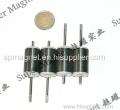 AF12*18mm hard ferrite magnetic rotor with impeller for pump