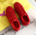 Suede lace women casual shoes