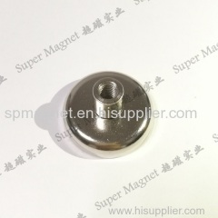 POT-D48 mm pot magnet inside screw type