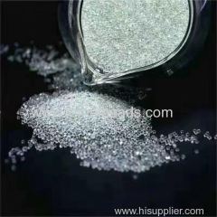 Glass media for grinding and dispersing