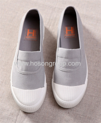 Clip on canvas women casual shoes