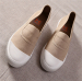 Clip on canvas women casual shoes