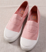 Clip on canvas women casual shoes