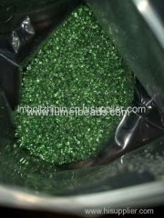 Colorful glass beads green