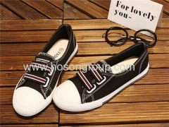 Casual canvas women flat shoes