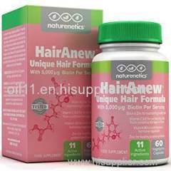 HairAnew Unique Hair Growth Vitamins with Biotin Tested For Hair Skin and Nails Women & Men