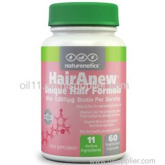 HairAnew Unique Hair Growth Vitamins with Biotin Tested For Hair Skin and Nails Women & Men