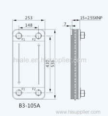 SWEP B50 BRAZED PLATE HEAT EXCHANGER