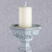 Resin Flora Carved Pillar Candle Holder