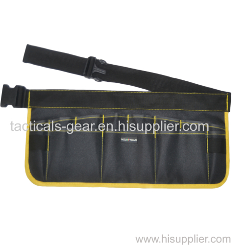 black and yellow tool apron