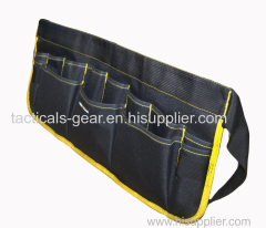 black and yellow tool apron