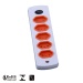 5 Outlet Brazil Power Strip with Telephone Input & Output