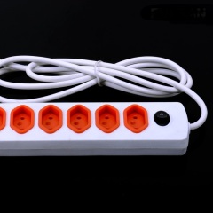 2-6 Ports Extension Socket Electrical Power Strip with LED indicator