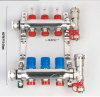 Stainless Steel Pex Radiant Heating Manifold with Adjustable Flowmeter