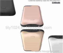 power bank charger for iPhone 7 new model battery case 5200mah charger case for iPhone 6/6s/7