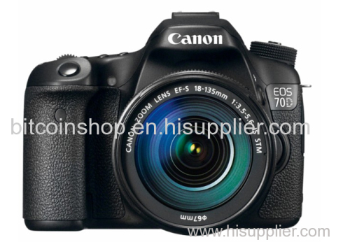 Canon EOS 70D DSLR Camera with 18-135mm IS STM Lens