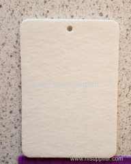 stiff 3mm thick white polyester felt sheet for air freshner