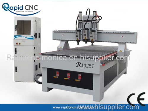 triple spindles cnc woodworking machine 3D