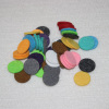 colorful aromatherapy necklace felt pads
