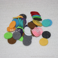 colorful aromatherapy necklace felt pads