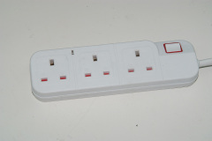4 ways UK type Power Strip with 2 USB port