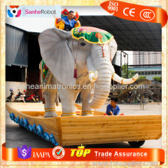 Animatronics Animated hand carved elephant figurine