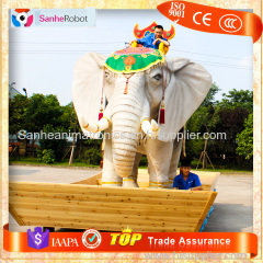 Animatronics Animated hand carved elephant figurine