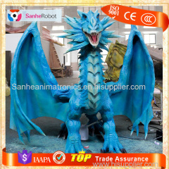 Shopping Mall Animated Artificial life size animatronic dragon statues for sale