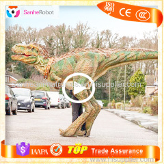 Attracts People!!Walking with vivid lifelike adult Artificial Realistic Dinosaur Costume For Sale
