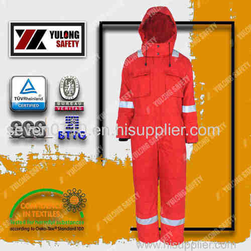 245gsm Hi Vis Reflective Cotton Material Long Garments Used In Roadway