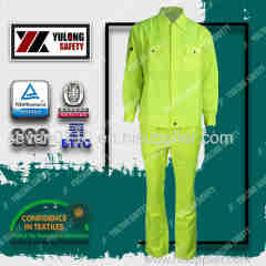 245gsm Hi Vis Reflective Cotton Material Long Garments Used In Roadway