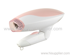 travel hair dryer with foldable handle & cool shot function