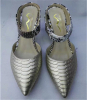 Silver Pointy Stiletto Heel Ladies Dress Shoes