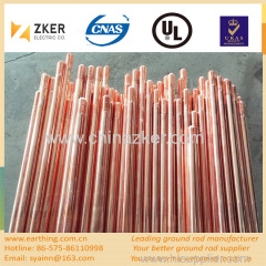 copper weld threaded grounding rod