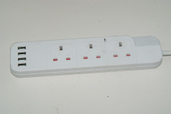 UK extension socket UK power strip 4 Way with Switch