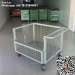 move easily metal folding wire container storage turnover cage