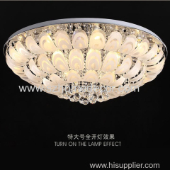 Rectangle modern crystal lighting hanging lights with clear crystal