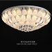 Rectangle modern crystal lighting hanging lights with clear crystal