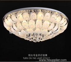 Rectangle modern crystal lighting hanging lights with clear crystal