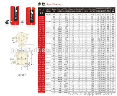 Series High Tonnage Single Acting Cylinder